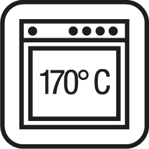 Ovnfast op til 170° C Ovnfast op til 170° C
